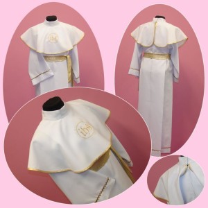 Alba rzymska, komunijna klasyczna dla dziewczynki.