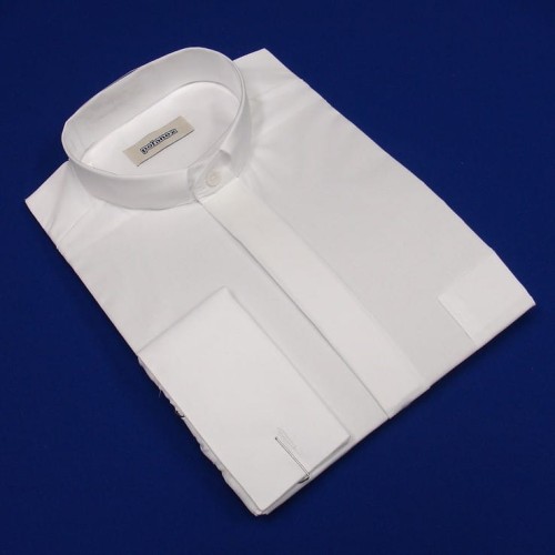 Koszula kapłańska biała, z długim rękawek..jpg