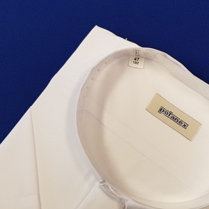 Koszula kapłańska biała, z krótkim rękawem - polanex