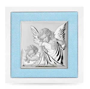 Obrazek Aniołek z latarenką na jasnym drzewie