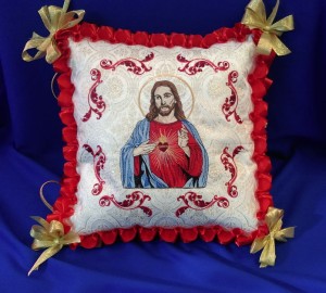 Poduszka procesyjna na Boże Ciało, Serce Pana Jezusa - PO 006
