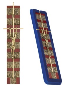 Krzyż z drogą krzyżową - h 335 mm