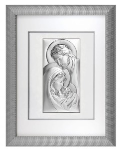  Święta Rodzina z Dzieciątkiem, obraz w ramie za szkłem.