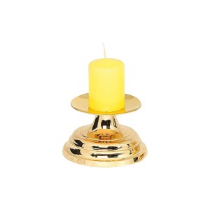 Świecznik tradycyjny - h 55mm / kolor mosiądz połysk / duży.
