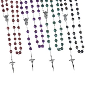 Różaniec - 8 mm / cieniowany