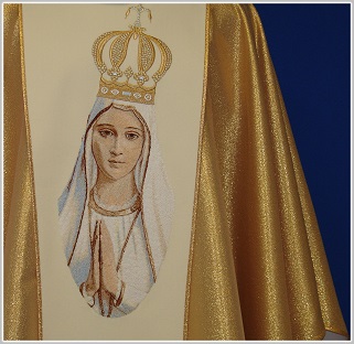 ornat złoty, maryjny